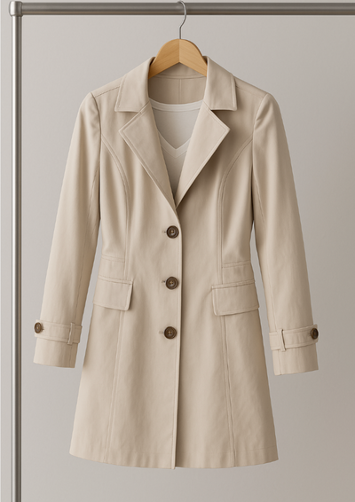 Laurian™ | Leichter Luxus in einem zeitlosen Trenchcoat