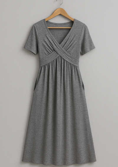 Jamaika | Elegantes Midi-Kleid mit Bauchbedeckung