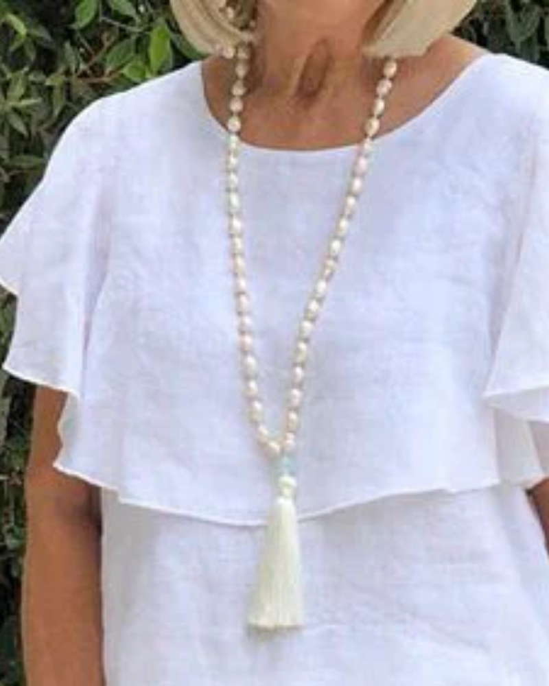ARESI – Boho-Kleid mit Rüschen