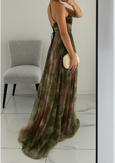 Vaëlia | Wunderschönes Maxikleid mit Blumenmuster