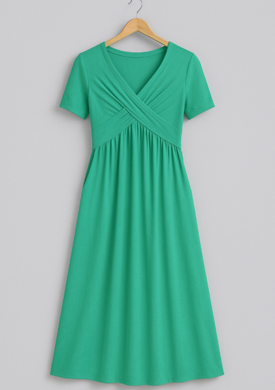 Jamaika | Elegantes Midi-Kleid mit Bauchbedeckung