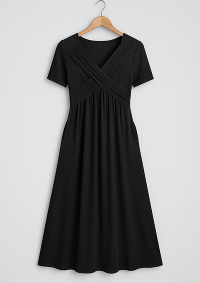 Jamaika | Elegantes Midi-Kleid mit Bauchbedeckung