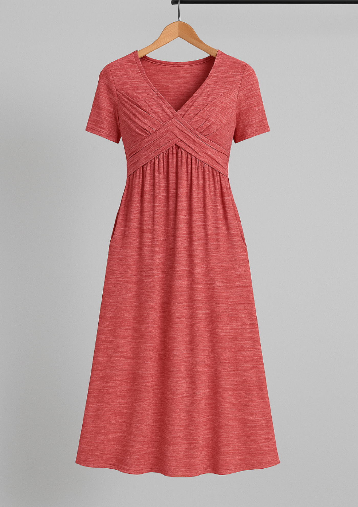 Jamaika | Elegantes Midi-Kleid mit Bauchbedeckung