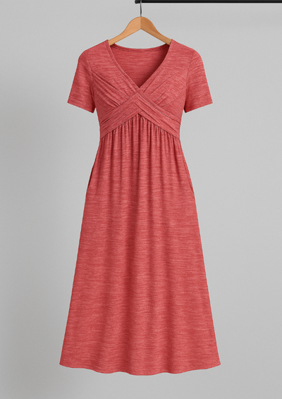 Jamaika | Elegantes Midi-Kleid mit Bauchbedeckung