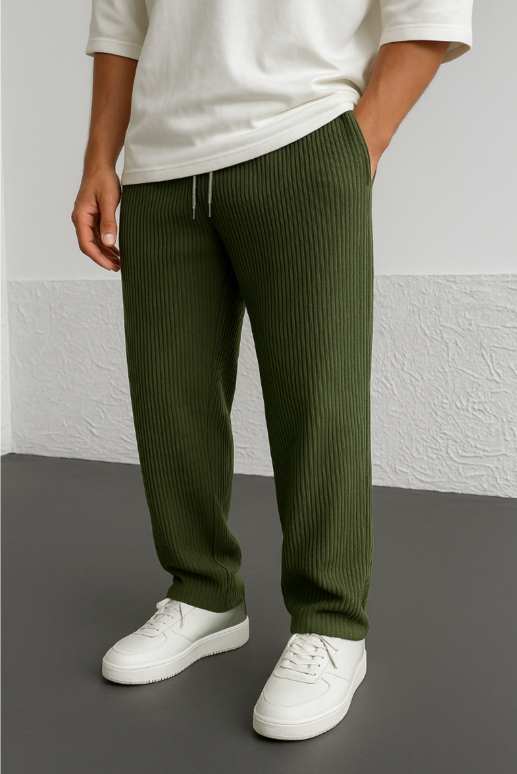 Vallier | Gerippte Relaxhosen