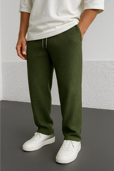 Vallier | Gerippte Relaxhosen