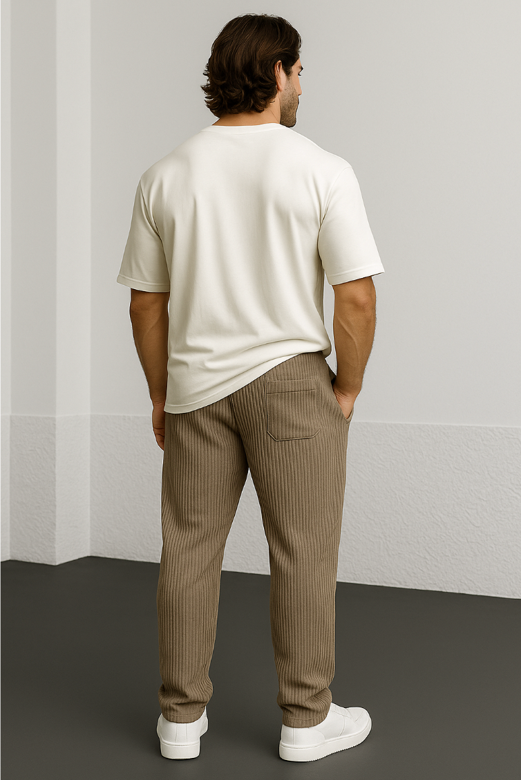 Vallier | Gerippte Relaxhosen