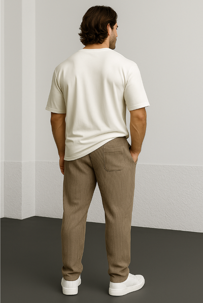 Vallier | Gerippte Relaxhosen