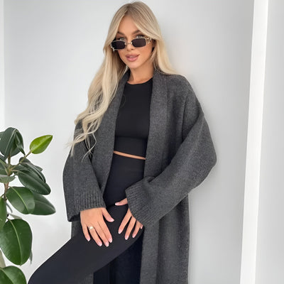 Hilma™ | Elegante Strickjacke – V-Ausschnitt & Fledermausärmel