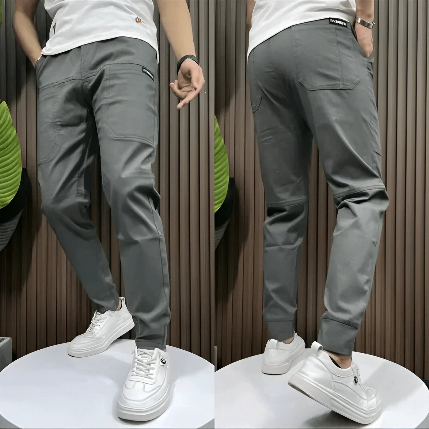 Maison Lue | Premium Elastische Cargohosen