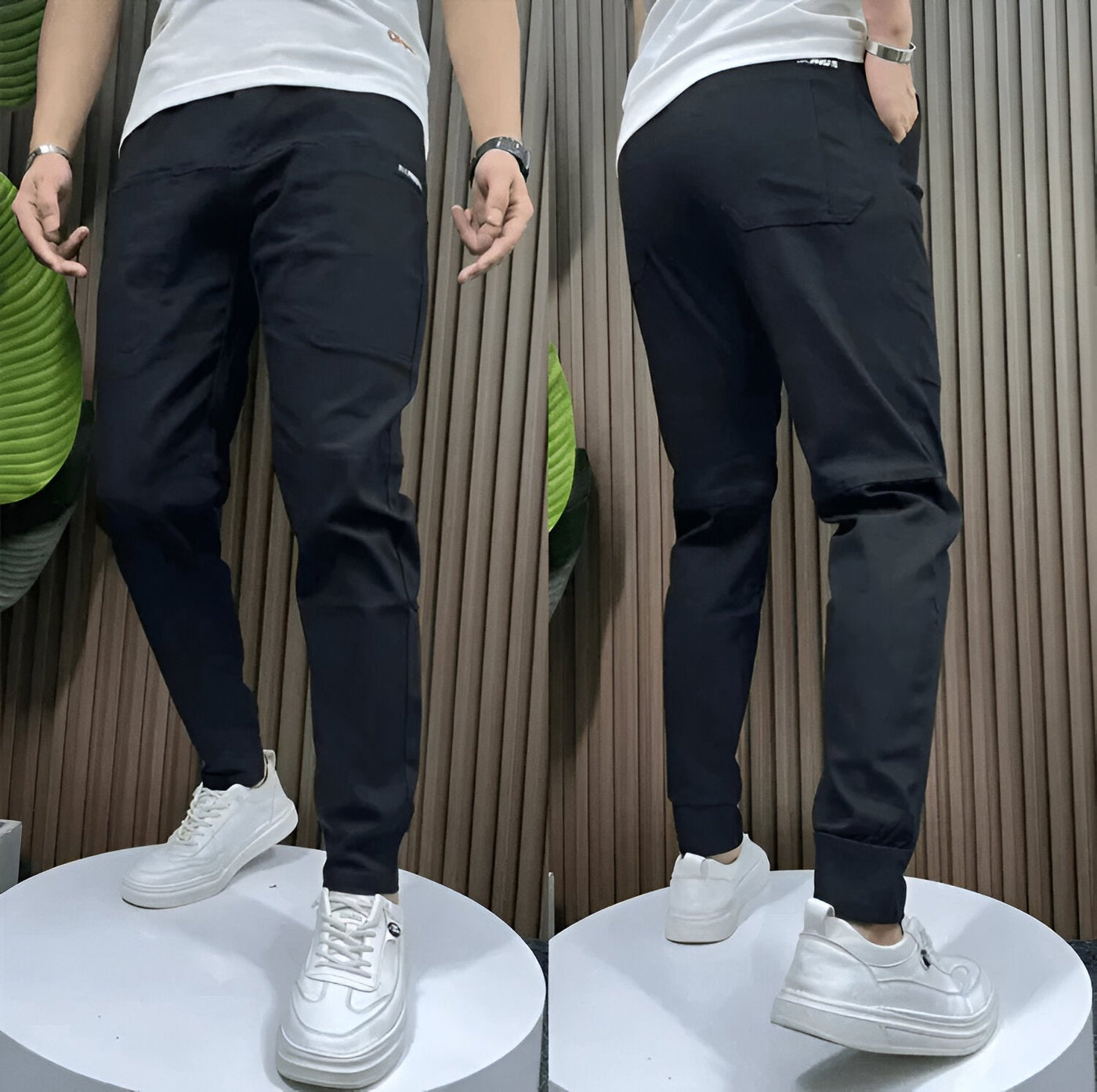 Maison Lue | Premium Elastische Cargohosen